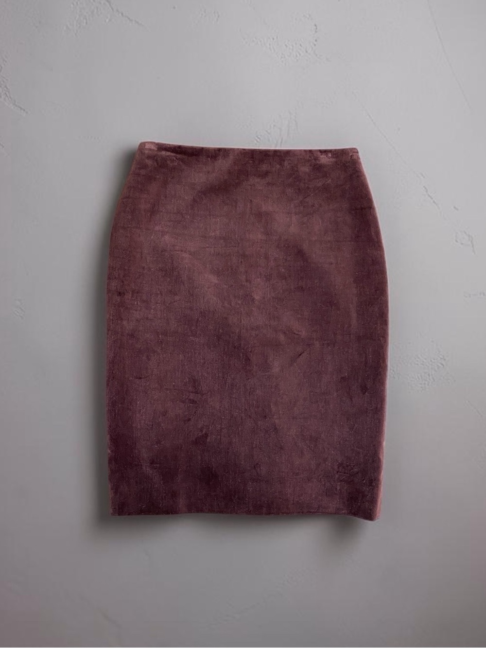 Authentic Hermès Paris Brown Velvet Pencil Skirt – Size 38 FR